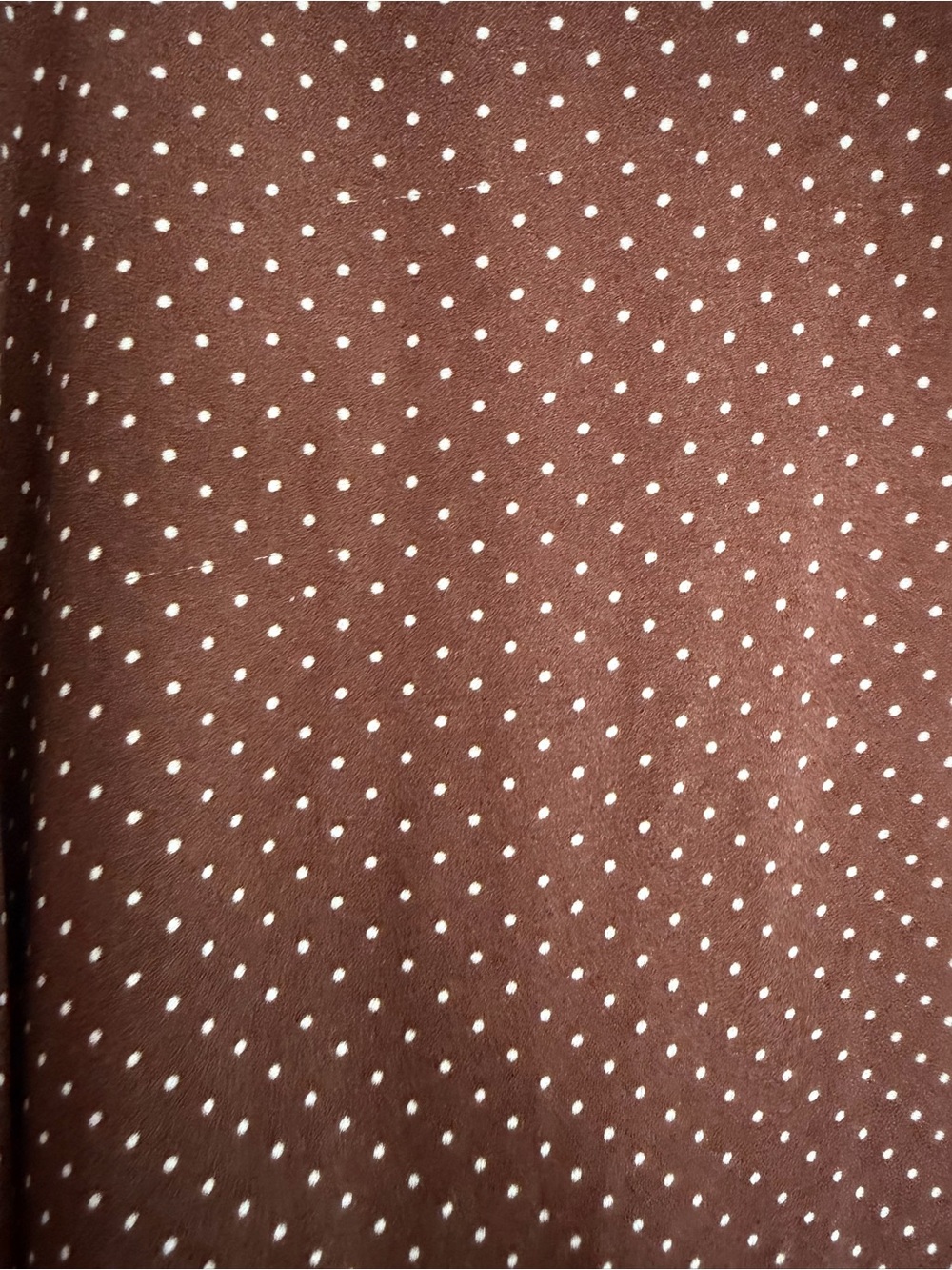 Reformation Bea Midi Skirt Brown and White Polka Dot - Picture 7 of 11